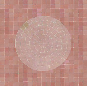 Mosaic House Moroccan tile Lune 21-22 Pink Light Pink  zellige, mosaic, zellij, field, pattern, glaze, circles 